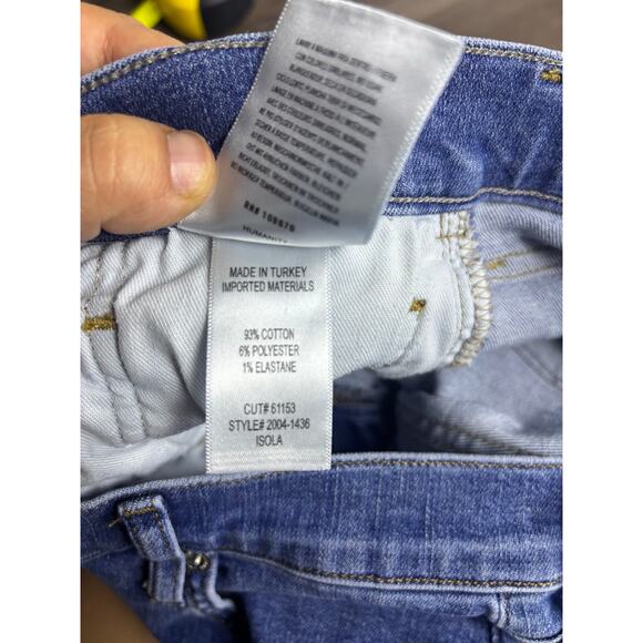 Citizens of Humanity Isola Bootcut Raw Hem Jeans Women’s 31 Blue Stretch Denim - Picture 8 of 11